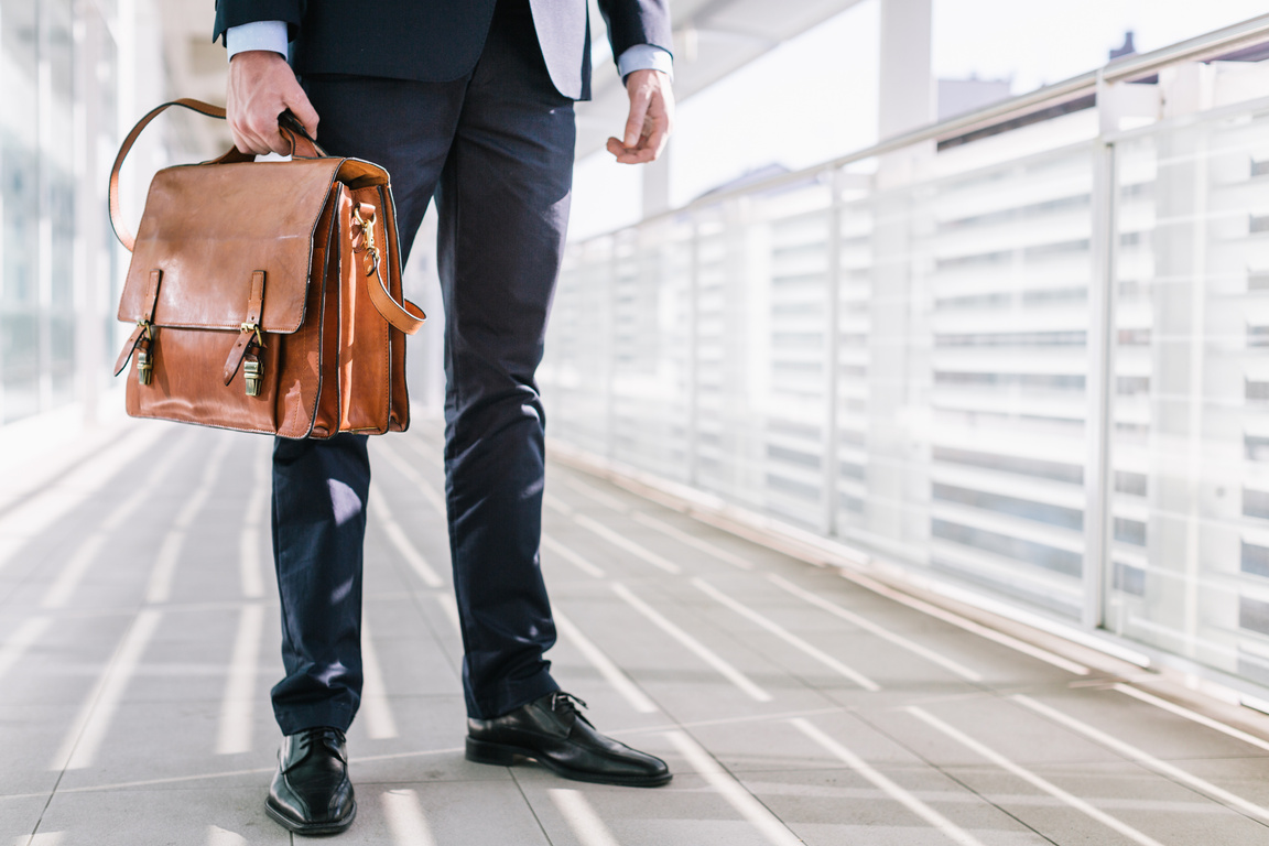 Businessman Holding a Briefcase
